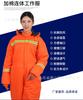 Roupas de trabalho de uma peça espessadas Terno masculino Roupas acolchoadas de algodão com capuz Tamanho grande Roupas de armazenamento a frio Inverno Roupas de proteção ao trabalho à prova de frio