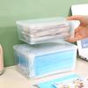 Caja de Almacenamiento de Mascarillas Gran Capacidad Almacenamiento para Estudiantes Mascarilla para Boca y Nariz Pastillero Caja de Medicamentos Transparente para el Hogar Almacenamiento