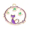 Acessórios de joias personalizadas feitas à mão para DIY transfronteiriços, pingente de liga com gota de óleo, coroa de laço, lote de fábrica
