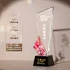 Trofeo de Cristal Hecho a Medida para Premios de Alta Gama y Elegantes para Empleados Destacados, Campeones de Concursos Creativos y Premios de Reunión Anual