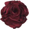 Flores de satén con borde quemado hechas a mano de 8 cm, adornos para el cabello de camelia para niñas, tocado, ramillete de flores, zapatos, accesorios de decoración floral