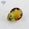 Huagang Gema en Forma de Pera Turmalina Sandía Sintética Piedra Nuda Venta al por Mayor Gema en Forma de Gota con Anillos de Color BX10