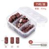 210 PCs/caixa nail art cor areia anel terno cor areia anel eixo removedor de unhas escultura polimento polimento cabeça ferramenta caixa