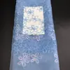 Fábrica em estoque placa de bordado de corda de rede com tecido de rede bordado novo vestido de poliéster vestuário infantil tecido bordado