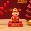 Gato de la Fortuna Dios de la Riqueza con Energía Solar Adorno para Coche Decoración de Escritorio de Oficina Regalo Creativo para Atraer Riqueza y Tesoro