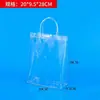 Atacado do Fabricante Botão de Pressão Plástico Transparente Sacos de Embalagem de PVC Embalagem para Presente e Compras Sacolas de Tote de PVC
