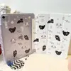 Cachorrinho de Desenho Gato Preto Adequado para Capa Protetora de Tablet iPad Pro Mini6 com Suporte para Caneta Air Geração 10 Japonesa e Coreana Y Fold