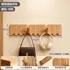 Perchero de pared de madera maciza con teclas de piano, gancho de pared sin taladro detrás de la puerta, perchero para la entrada del dormitorio