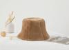 Sombrero de Pescador de Color Sólido Estilo Coreano de Imitación de Piel de Conejo Otoño e Invierno para Mujer Cara Pequeña Cálido Sombrero de Felpa Moda Estilo Japonés Lindo Sombrero de Cubeta