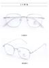 Moda caja de metal negocio simple ligero montura de gafas personalizado lote mixto al por mayor gafas anti-luz azul multicolor opcional