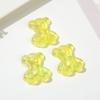 Suministro directo de fábrica accesorios de oso acrílico transparente material DIY pasador hebilla de zapato accesorios pegatina parche para carcasa de teléfono móvil