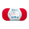 Bola de Neve Fio de Algodão Leite 4 Fios Nuvem Boneca Fio para DIY Boneca de Tricô Feita à Mão Suéter de Bebê Cachecol de Crochê Bola de Fio