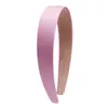 Diadema de satén de 3 cm diadema de tela de ala ancha retro tocado de temperamento dulce pasador para el cabello de niñas accesorios para el cabello