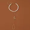 Pulsera de Cadena de Mariposa de Aleación Transfronteriza Europea y Americana, Pulsera de Cadena de Manoplas, Pulsera de Perlas Moda Personalizada para Mujer