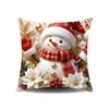 Nova Capa de Almofada de Natal Capa de Almofada Grossa para Sofá Decoração de Sala de Estar Capa de Almofada Papai Noel Rena Boneco de Neve