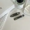 Grampo de Cabelo Xadrez Fresco Coração Diamante Dongdaemun Coreano Presilha de Franja Presilha Lateral Grampo de Verão Acessório de Cabelo Acessório de Cabeça Feminino
