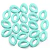 Plástico Acrílico Colorido Cor Sólida Fosco Corrente Corrente DIY Anel Aberto Bolsas de Joias Pequenos Acessórios Atacado