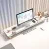 Suporte de altura ajustável para computador, suporte elevatório para tela de monitor, suporte de pescoço de ganso, base de extensão para mesa de estação de trabalho de escritório