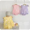 Ropa de Bebé para Verano, Mameluco Delgado Estilo Princesa, Conjunto de Verano Súper Lindo y Elegante para Bebés