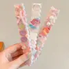 Lindos pasadores de velcro de dibujos animados, una herramienta práctica para peinar el flequillo del bebé y mantener los cabellos sueltos en su lugar, adecuados para niñas y niños, accesorios para el cabello