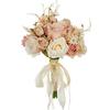Ramo de novia bohemio con flores para boda, dama de honor, ramillete de rosas, traje de flores para muñeca, cinta, borde cruzado, gran oferta
