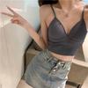 Verano sexy Seda de Hielo de una pieza con almohadilla en el pecho camisola de uso exterior para mujer verano ropa interior top tubo sin espalda sin aro de acero