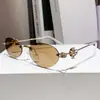 Armazón metálico ovalado para gafas con incrustaciones de diamantes, armazón de gafas sin montura con perlas, aspecto de alta gama, apto para lentes graduados o lentes sin graduación