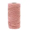 Corda de poliéster-algodão, corda de algodão colorida, corda para tecelagem artesanal, corda de puxar, kit de material para tapeçaria, acessórios de corda de algodão, atacado
