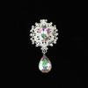 Accesorios de metal para bricolaje, pajarita, placa de flores, hebilla de diamante, collar, accesorios florales, accesorios para el cabello hechos a mano, colgante de gema con forma de gota de agua