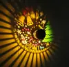 Luz de Pared Solar para Exteriores Lámpara de Proyección Mandala Luz de Jardín Impermeable para Exteriores Luz de Pared Navideña Proyección de Muñeco de Nieve Luz de Pared
