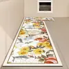 Alfombrilla de Suelo Impermeable, Resistente al Aceite, Antideslizante, Resistente a las Manchas, Estilo Americano para Cocina, Alfombra de Cuero Lavable para el Hogar, Felpudo