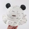 Chapéu de Bebê Verão Primavera Xadrez Fino Fofo Chapéu de Pescador Chapéu de Sol Chapéu Protetor Solar para Bebê Chapéu Bacia