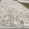 Adoquines de piedra natural con patrón de grietas de hielo irregulares para parques, villas, patios y jardines; adoquines con patrón de grietas de hielo antideslizantes, al por mayor