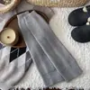 Polainas de algodão tricotadas com listras verticais para mulheres, espessadas para outono e inverno, aquecedores de perna de tricô à máquina de alta resistência