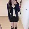 Tejido de algodón fino acanalado de 40 hilos. Camiseta de manga larga ajustada para mujer, nueva para otoño, adecuada para usar en capas o sola.