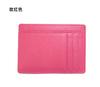 Cuero Genuino Ultrafino de Una Pieza Soporte Multitarjetas Capa Superior Piel Vacuna Soporte para Tarjetas de Cambio Sencillo Estuche para Licencia de Conducir/Tarjeta de Crédito