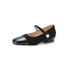 Zapatos Mary Jane Estilo Francés 2026 Modelo Nuevo Punta Redonda Tacón Bajo con Diseño Único para Socialités y Princesas, Tallas 33-43