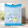 Manta Linda de Dibujos Animados Sanrio para Exportación Transfronteriza Tipo Manta de Franela Estampada Manta para Cuatro Estaciones y Descanso para el Almuerzo con Aire Acondicionado
