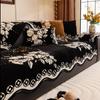 Capa de almofada de sofá de chenille anti-captura, tecido leve, luxo, alto nível, almofada antiderrapante, todas as estações, universal, formas especiais, capa de sofá