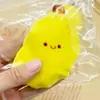 Estilo Xiaohongshu fresa arándano soufflé alto valor súper grueso celebridad de internet imitación masilla de silicona juguete de descompresión rebote
