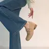 7 cm Sensación Cómoda~Temporada Primavera 2026 Zapatos Mary Jane para Mujer de Estatura Baja que Aumentan la Altura con Tacones Gruesos, Suelas Suaves, Boca Baja y Zapatos Planos Estilo Abuela