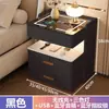 Mesita de noche inteligente para uso en dormitorio, multifuncional, flotante, de lujo ligero, diseño simple, con cerradura de contraseña por huella dactilar