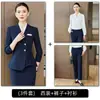 Traje con volantes para mujer, nuevo estilo de otoño, ropa de trabajo para gerente de hotel, esteticista, joyería, técnico de spa para pies