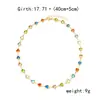 Pulseira Colar Coração Colorido Estilo Ins Europeu e Americano Liga de Metal Personalizada Coração Dopamina Pulseira Popular Mão de Alto Padrão