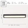 Luz LED frontal de espejo negro, luz de mueble de espejo, aplique de pared a prueba de humedad y antivaho para baño, luz de estilo nórdico, luminaria para espejo de maquillaje