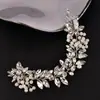 Nuevo Tocados de Novia Transfronterizos Europeos y Americanos, Diadema Exquisita Hecha a Mano con Diamantes Brillantes y Perlas, Mayorista Fabricante de Joyería para Bodas