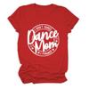 Verano Europeo y Americano Sencillo Letra Manga Corta No Bailo Mamá Bailarina Yo Financio Camiseta Cómoda