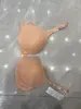 Transfronterizo 1501 moda simple hebilla frontal fruncida hermosa espalda niña sujetador parte superior fina parte inferior gruesa lencería sexy multicolor