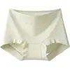 Nova Cueca Boxer Feminina Respirável de Algodão Puro, Cintura Média, Tamanho Grande, Cor Sólida, Solta, 10A, Antibacteriana, Gancho Estendido