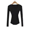 Elegante suéter de malha versátil slim-fit com decote V, estilo europeu e americano, jovial e rejuvenescedor, top base que afina a cintura